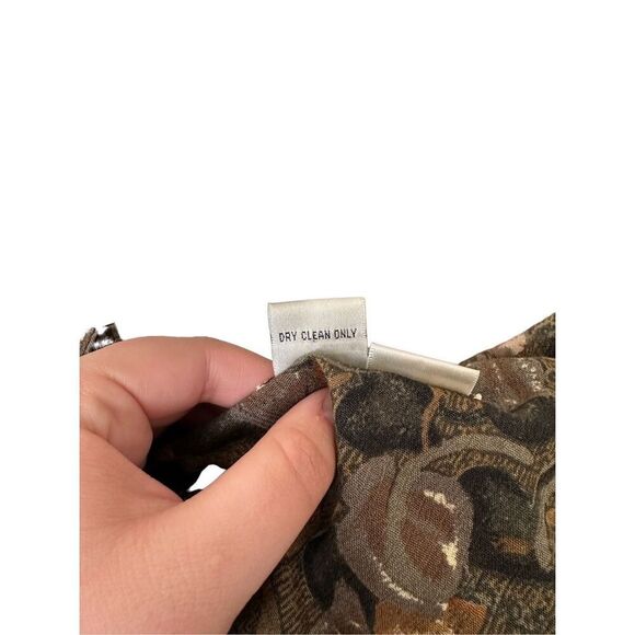 Vintage 80’s Betsy’s Things Floral Cottage Core Coastal Grandma Button Up Midi D - Picture 8 of 8